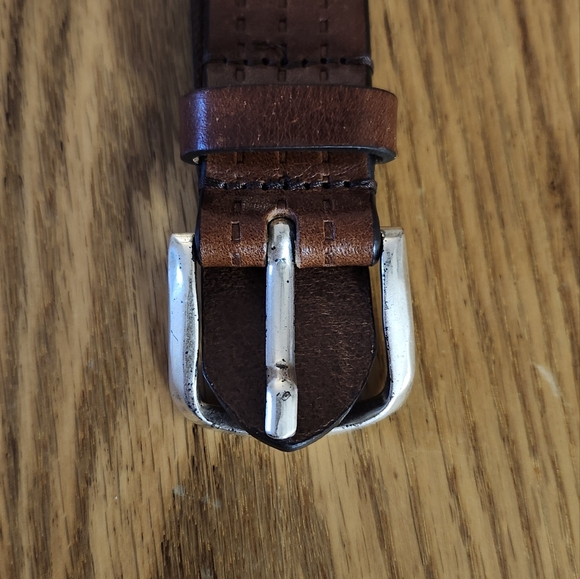 Fabio Corti Genuine Italian Leather Brown Belt - Picture 2 of 8